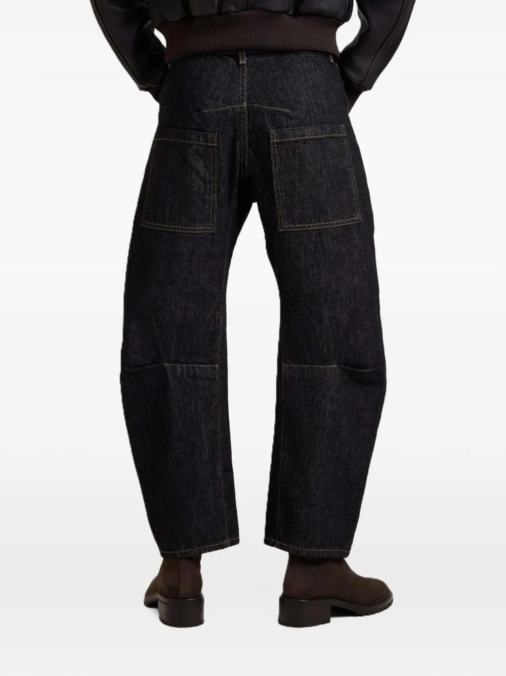 Nili Lotan Giapponee curved-leg jeans Zwart