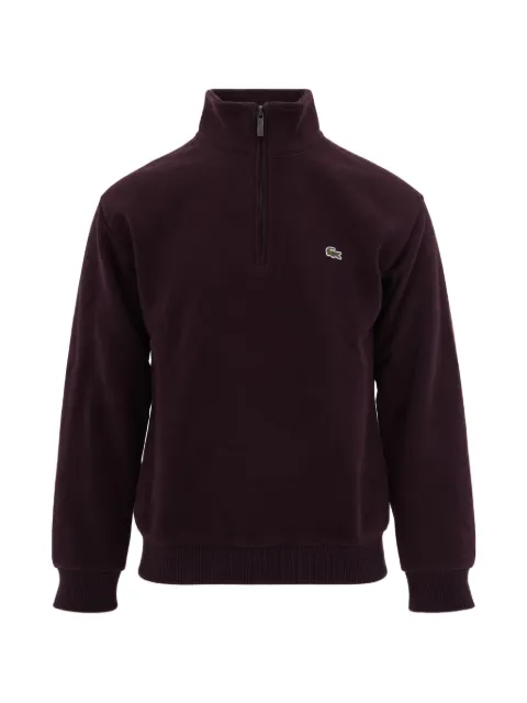 Lacoste fleece zip-neck sweatshirt
