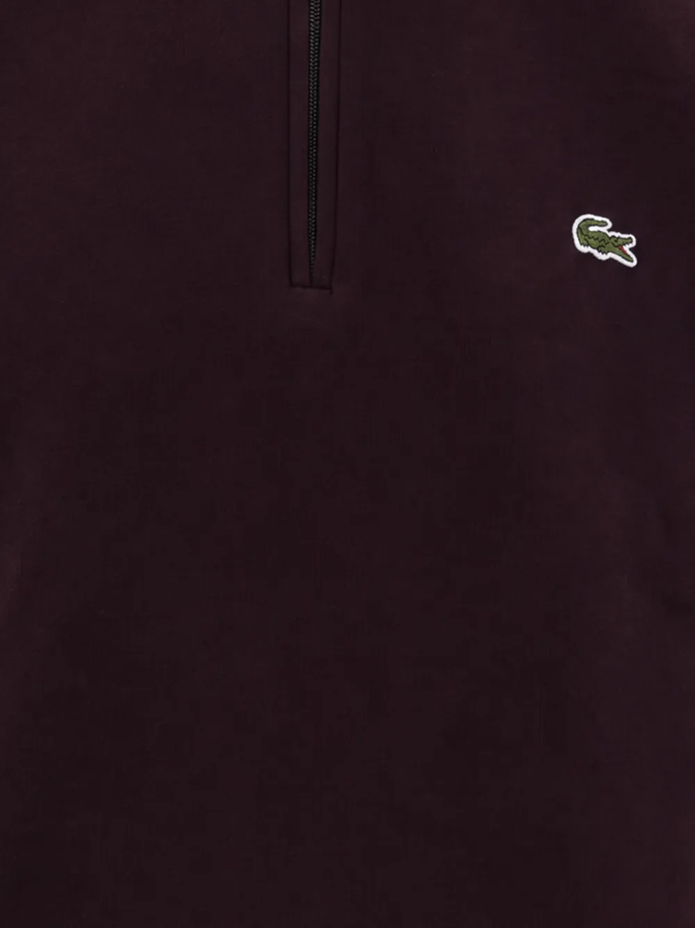 Lacoste fleece zip-neck sweatshirt Paars
