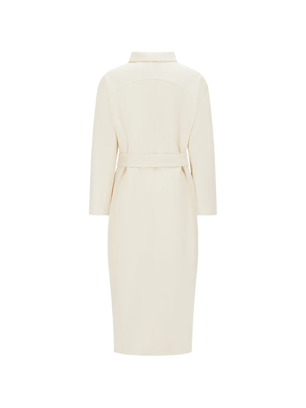 Alberta Ferretti belted double-breasted coat Beige
