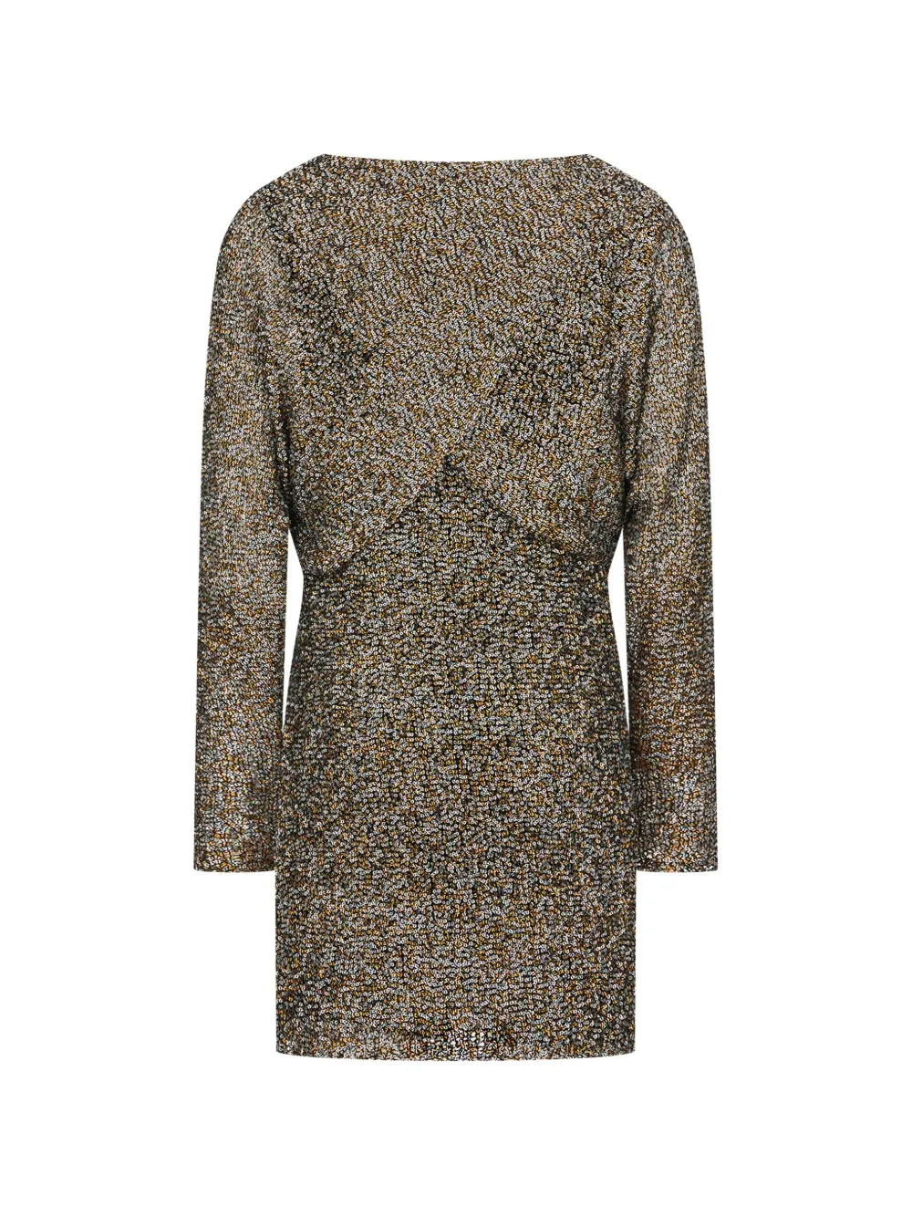 Alberta Ferretti sequin-embellished long-sleeve mini dress Bruin