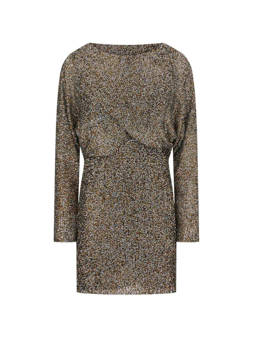 Alberta Ferretti sequin-embellished long-sleeve mini dress Bruin