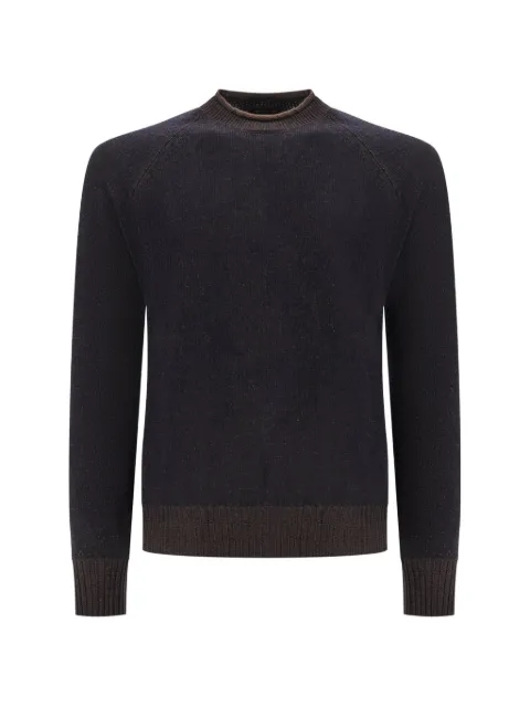 LORENZONI flecked raglan-sleeve sweater