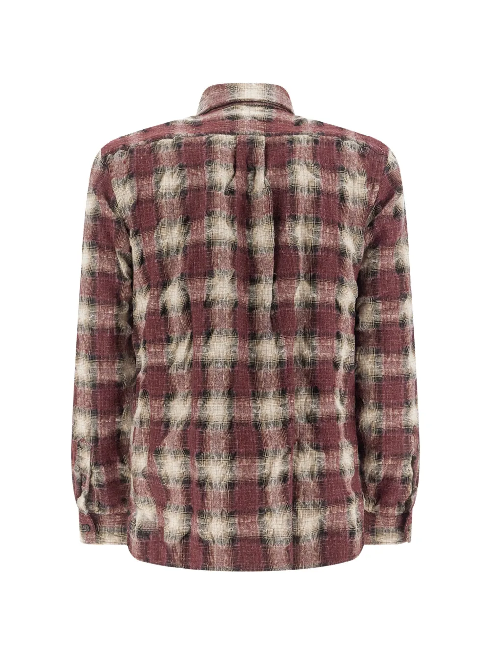 Xacus check-print shirt Rood
