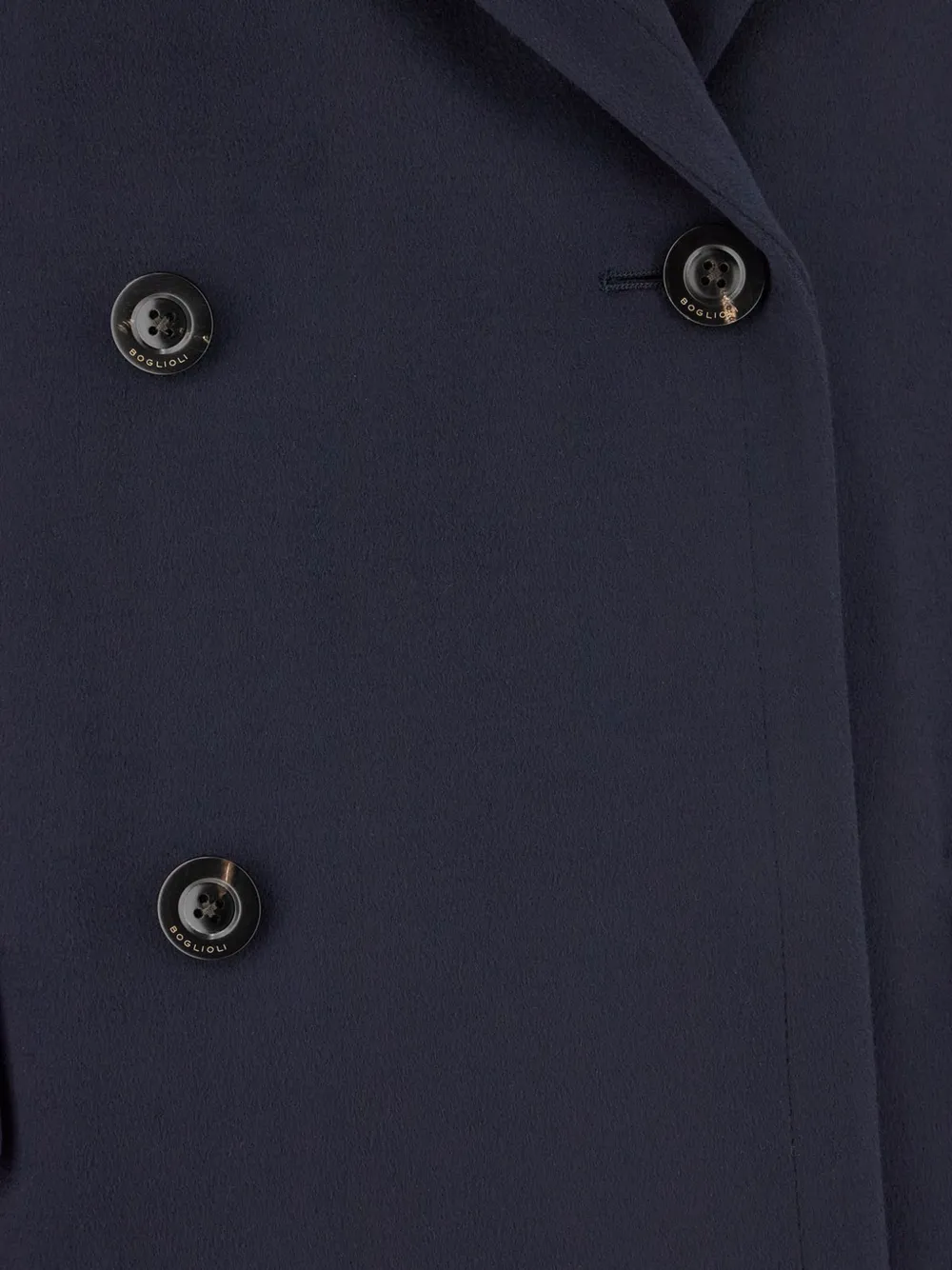 Boglioli double-breasted wool coat Blauw