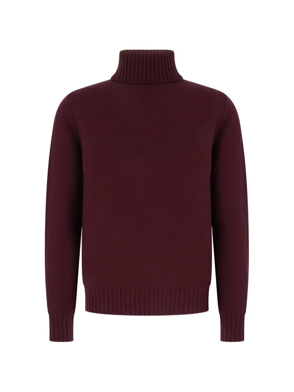 ALPHA STUDIO roll-neck fine-knit sweater - Rot