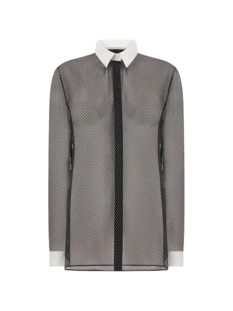 TOM FORD camisa Losange de seda estampada