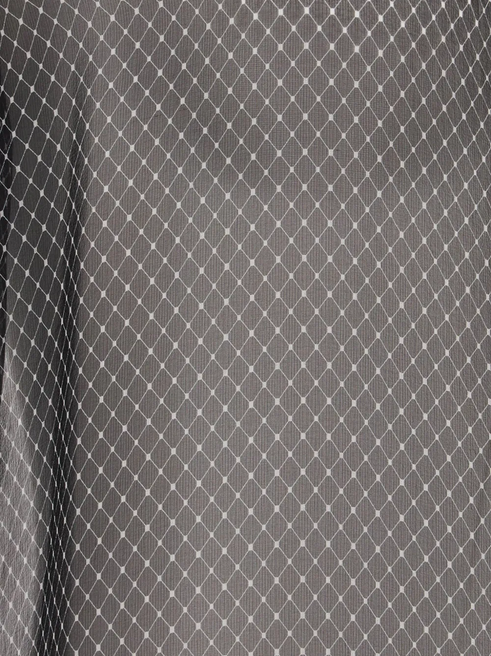 TOM FORD printed Losange silk-chiffon shirt Zwart