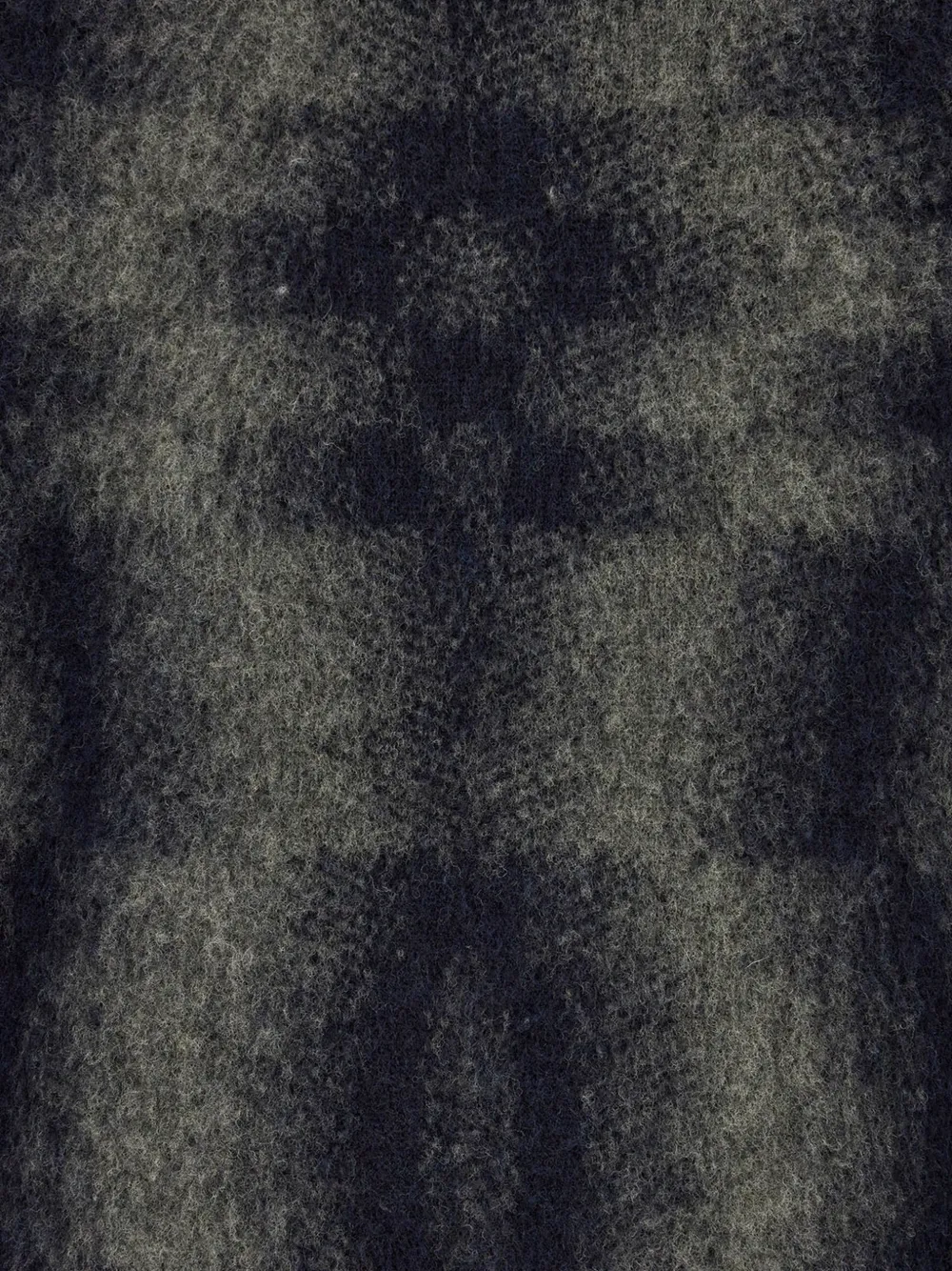 Piacenza Cashmere check-pattern roll-neck sweater Blauw
