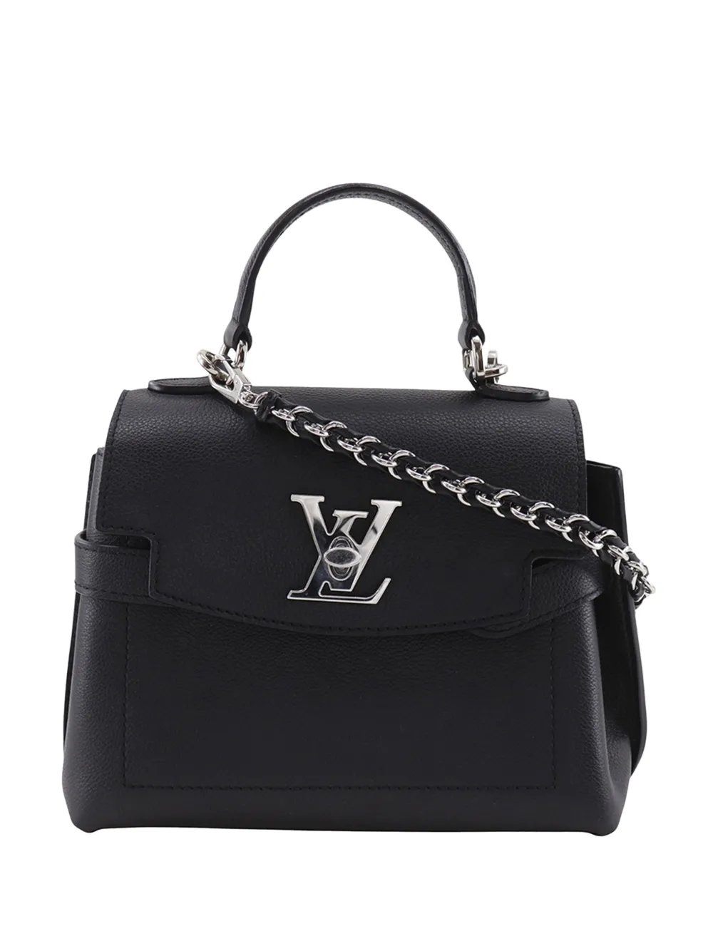 Louis Vuitton Pre-Owned 2021-2026 Grained Calfskin Mini LockMe Ever satchel - Schwarz