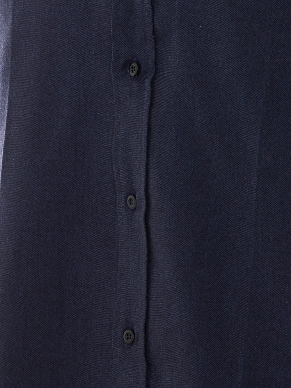 Brunello Cucinelli herringbone-weave long-sleeve shirt Blauw