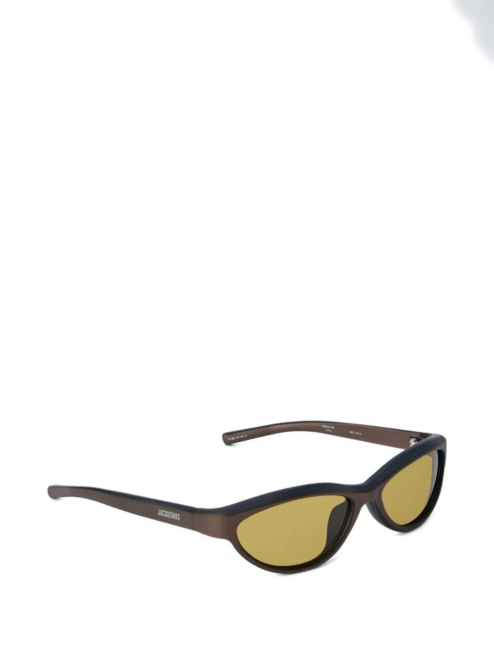 Jacquemus Curvo oval-frame sunglasses Bruin