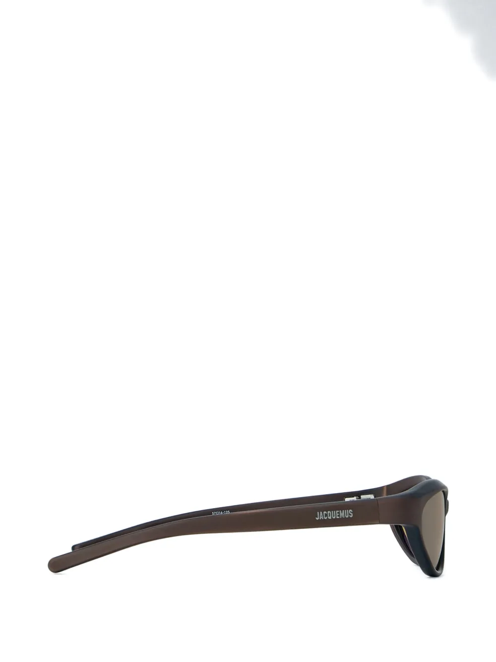 Jacquemus Curvo oval-frame sunglasses Bruin