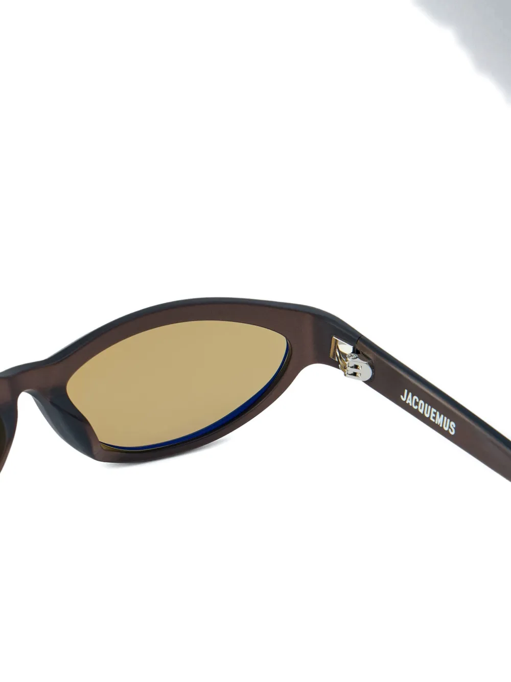 Jacquemus Curvo oval-frame sunglasses Bruin