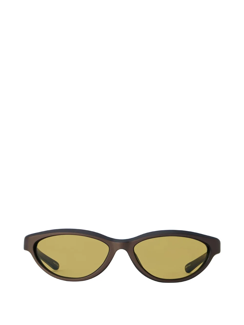 Jacquemus Curvo oval-frame sunglasses Bruin