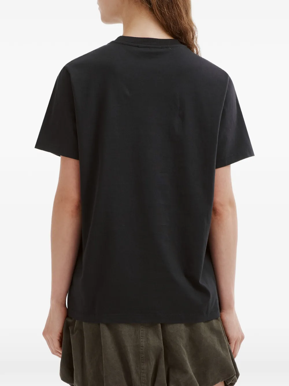 GANNI T-shirt with strawberry Grijs