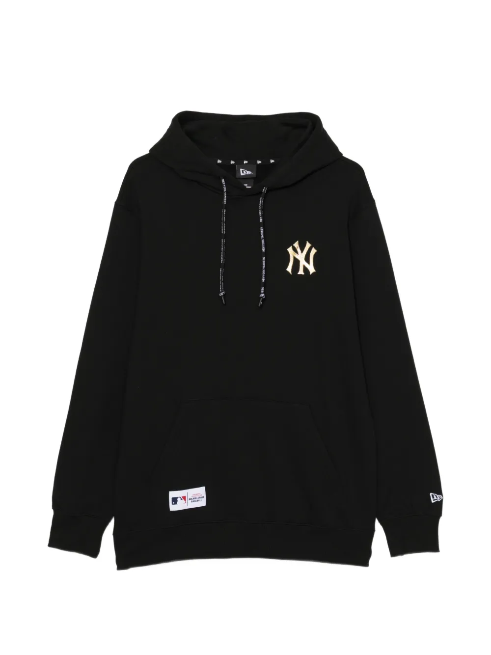 NEW ERA CAP New York Yankees logo-embroidered hoodie Zwart