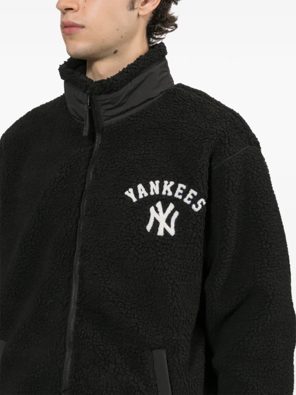 NEW ERA CAP Yankees fleecejack met logo-patch Zwart