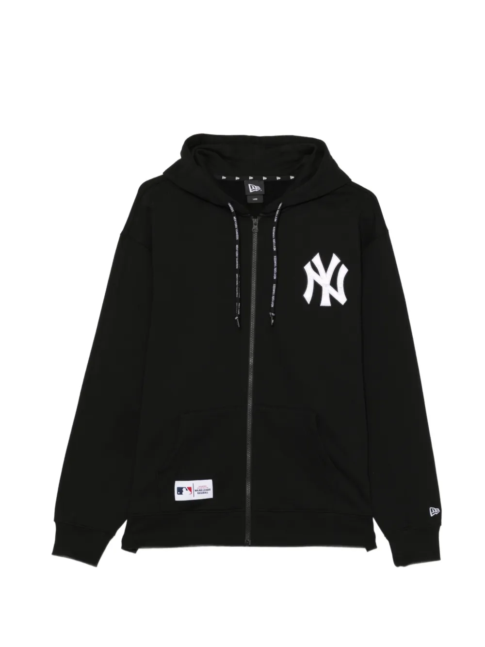 NEW ERA CAP New York Yankees logo-print hoodie Zwart