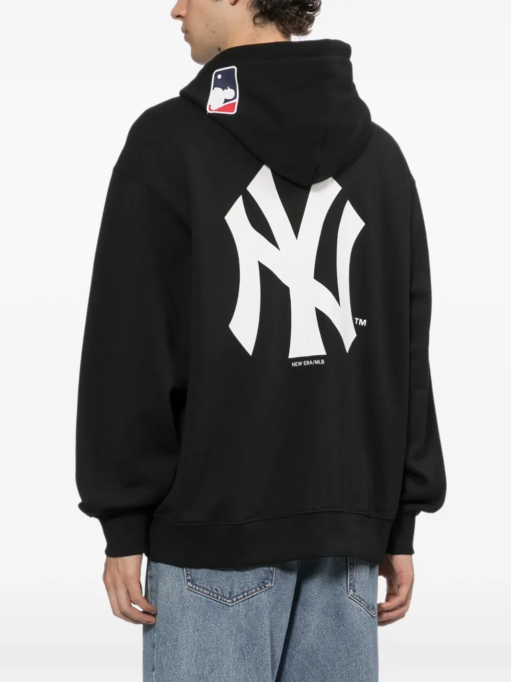 NEW ERA CAP New York Yankees logo-print hoodie Zwart
