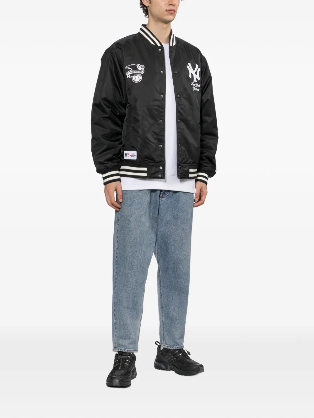 NEW ERA CAP New York Yankees patch jacket Zwart