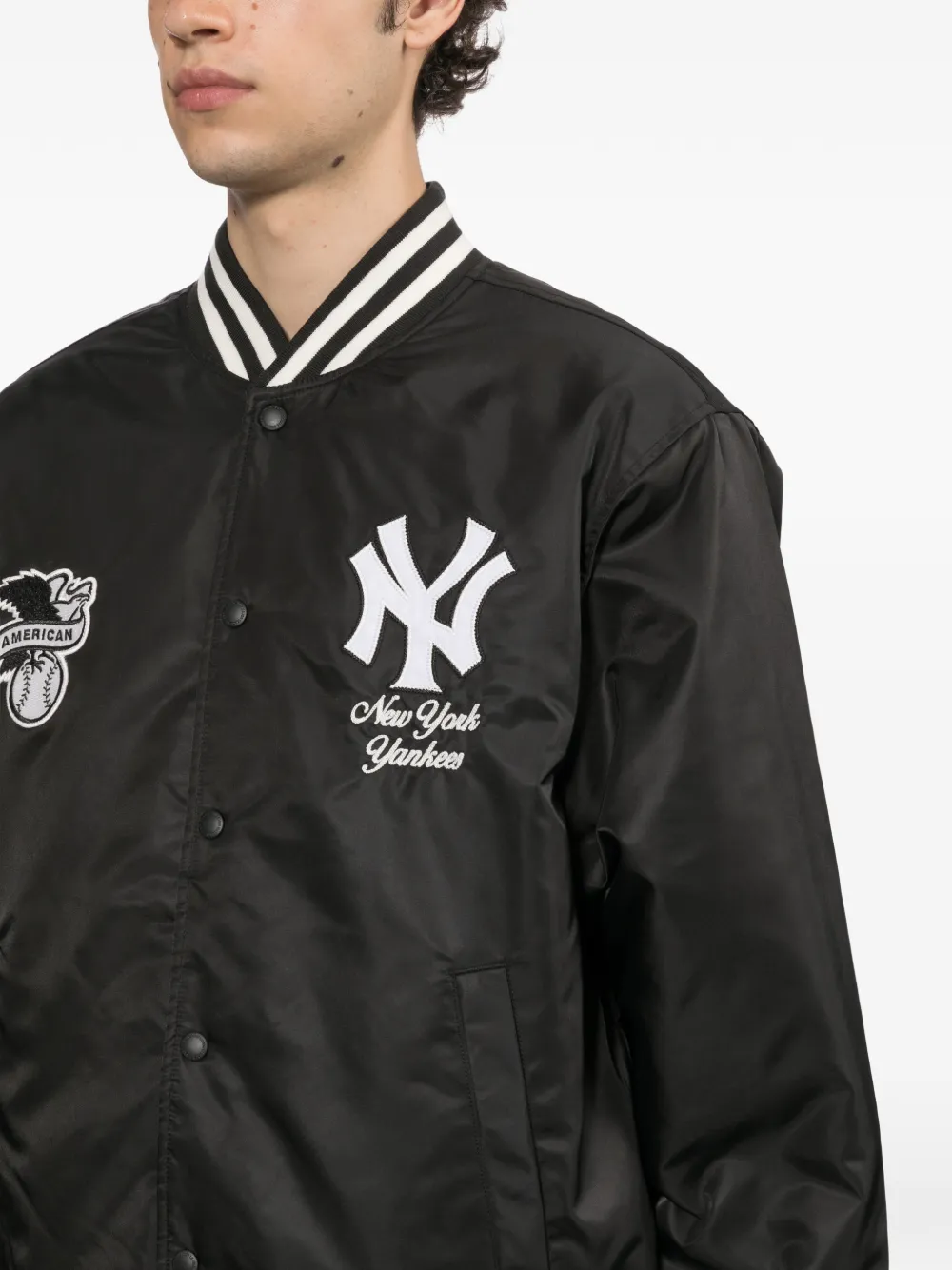 NEW ERA CAP New York Yankees patch jacket Zwart