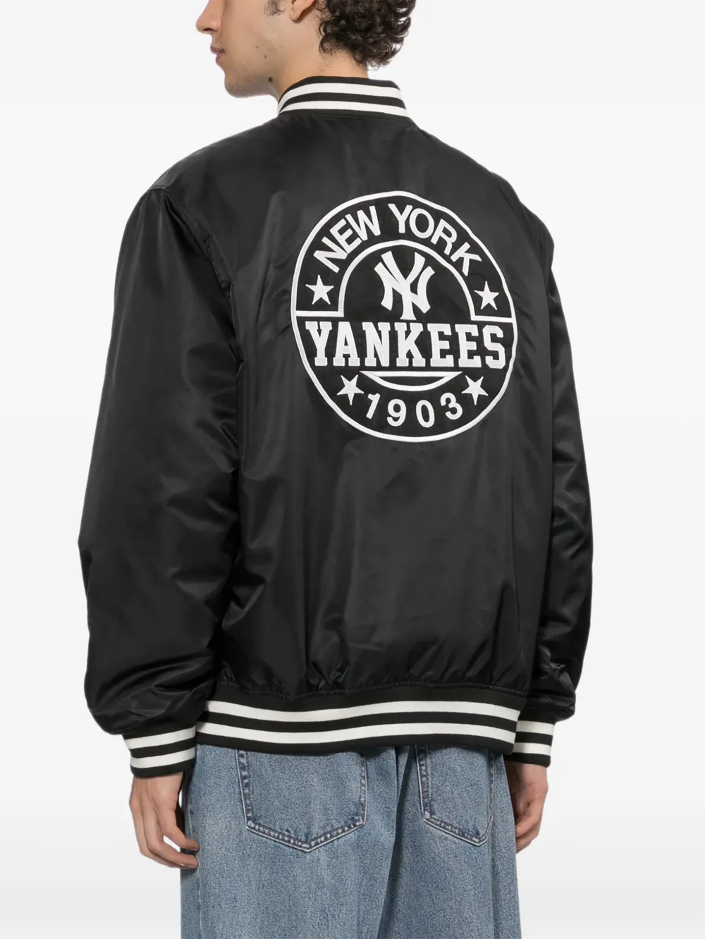 NEW ERA CAP New York Yankees patch jacket Zwart