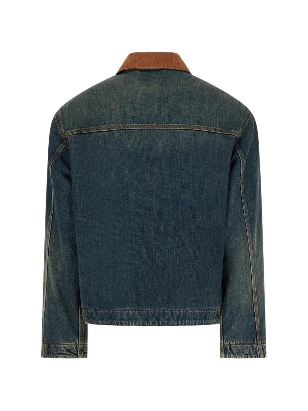 Balenciaga workwear jacket in dirty vintage blue Blauw