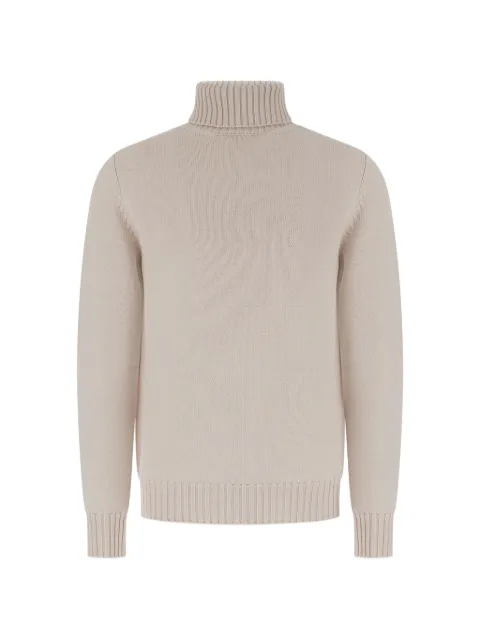 ALPHA STUDIO roll-neck ribbed-trim sweater