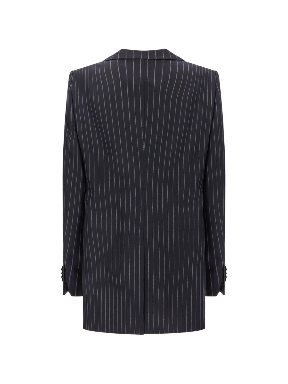 TOM FORD corded chalk-stripe wool western jacket Zwart
