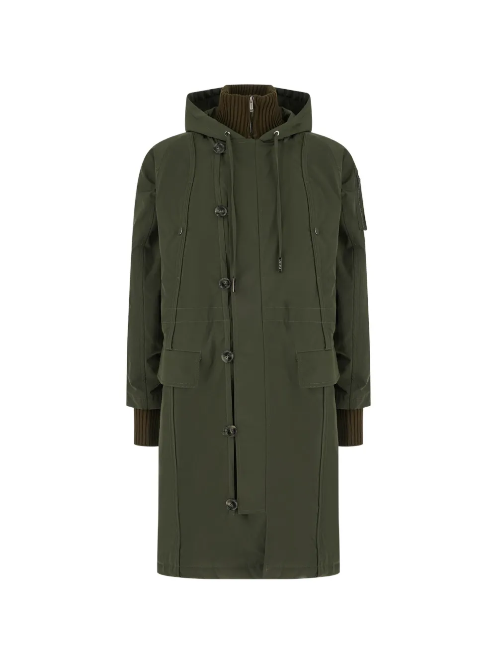 Iceberg hooded padded jacket Groen