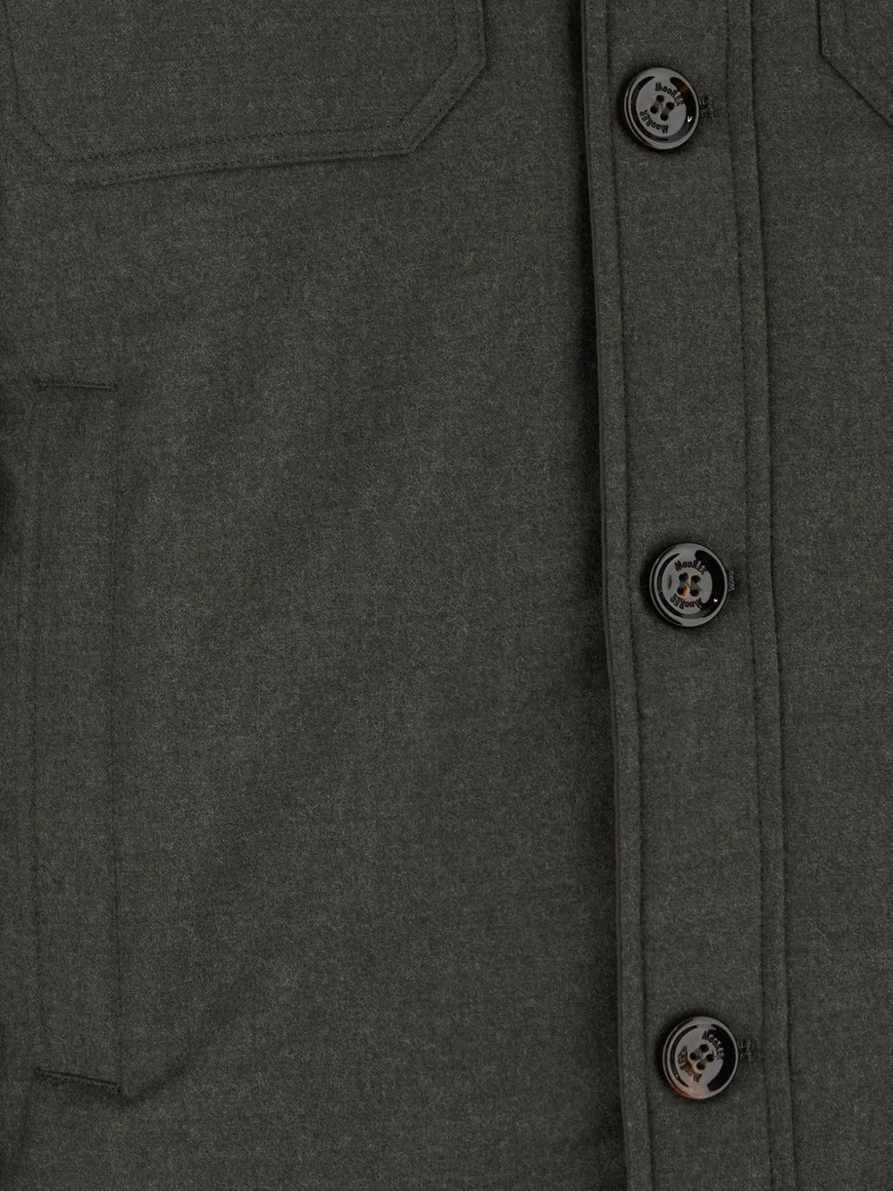 Moorer Piumino button-up down jacket Groen