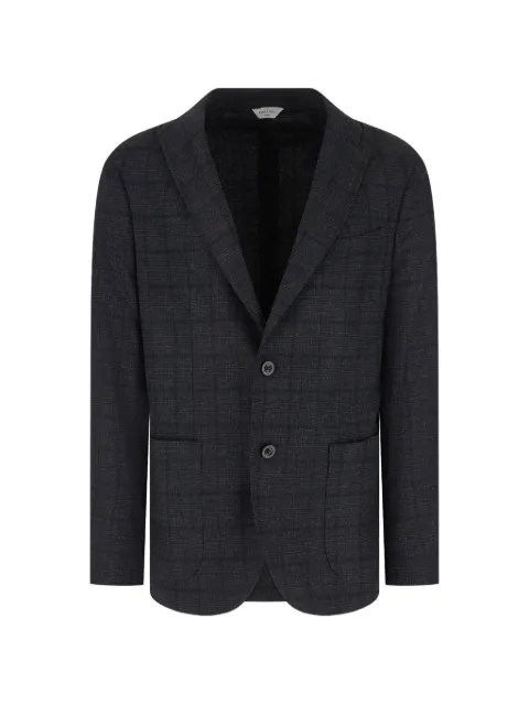 Boglioli check-pattern notched-lapels blazer