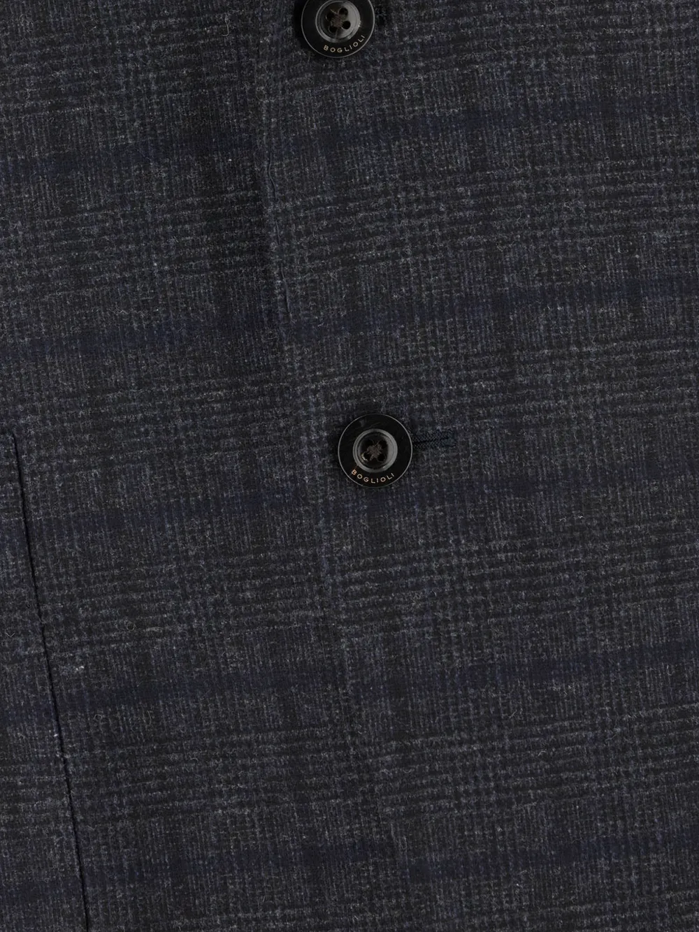 Boglioli Geruite blazer met gekerfde revers Grijs