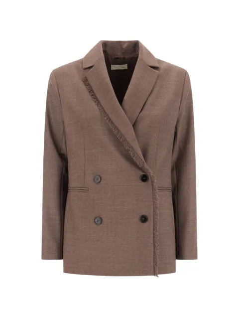 Antonelli blazer con doble botonadura con flecos