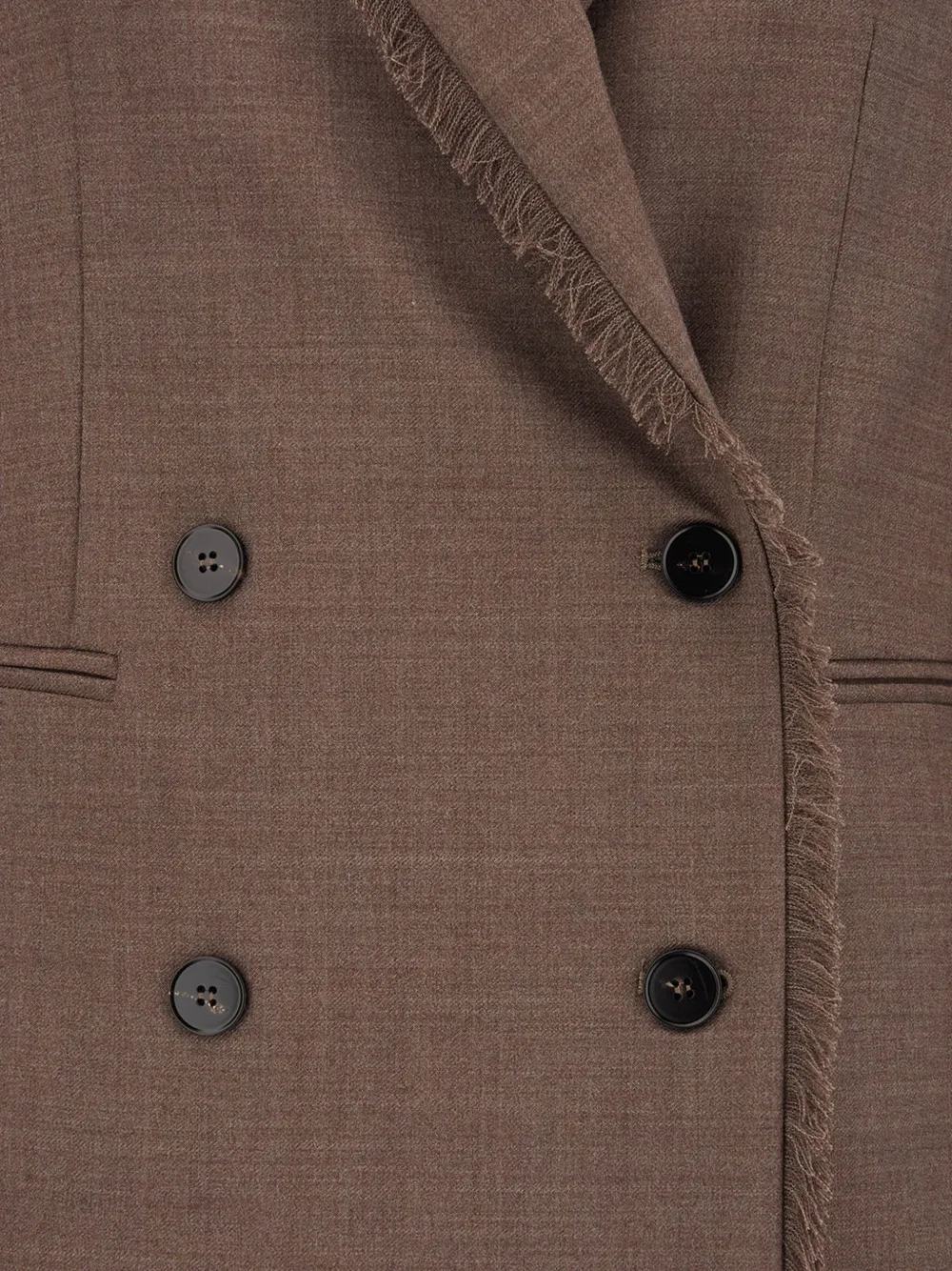 Antonelli fringed double-breasted blazer Bruin