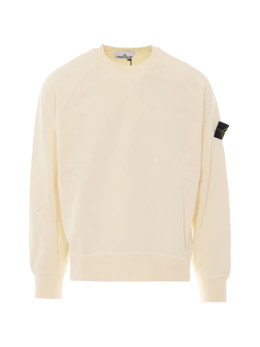 Stone Island 6100008 organic-cotton-fleece sweatshirt Beige