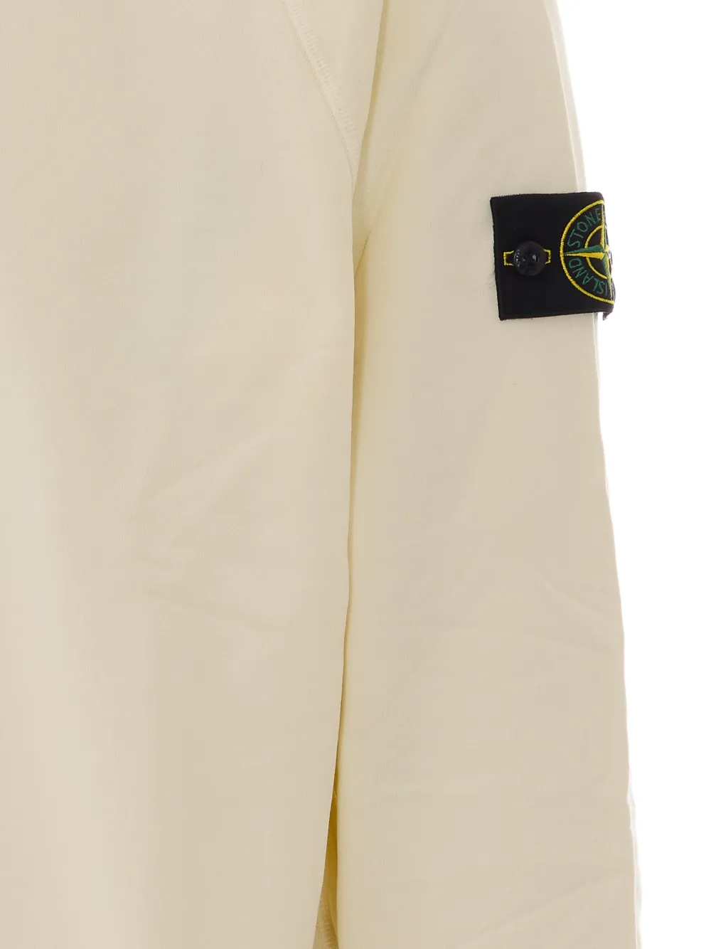 Stone Island 6100008 organic-cotton-fleece sweatshirt Beige