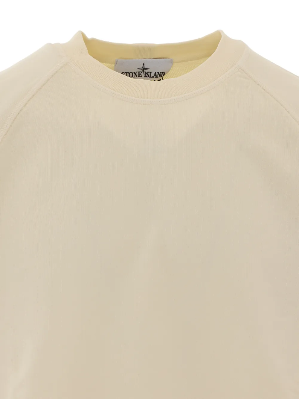 Stone Island 6100008 organic-cotton-fleece sweatshirt Beige