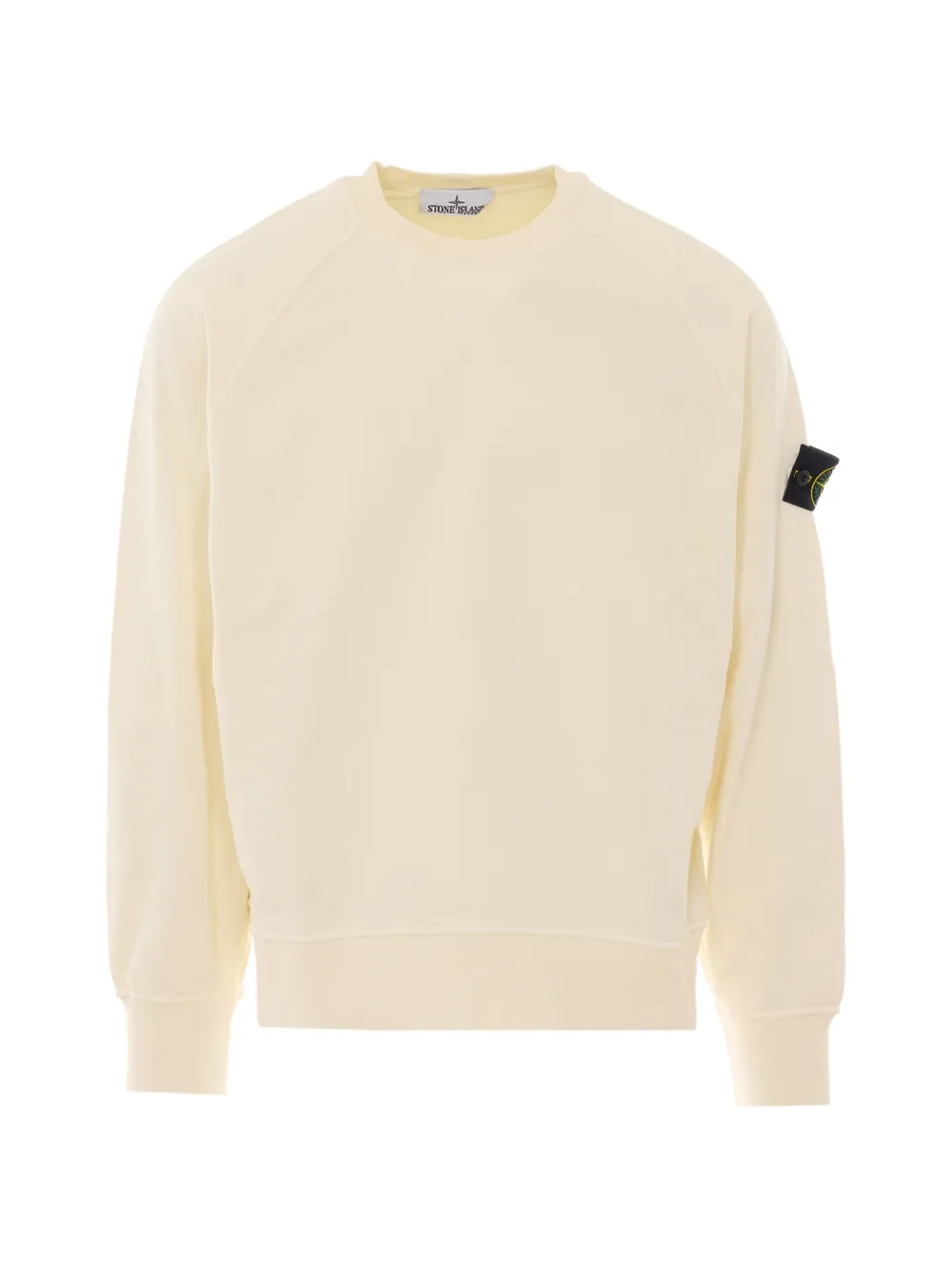 Stone Island 6100008 organic-cotton-fleece sweatshirt Beige