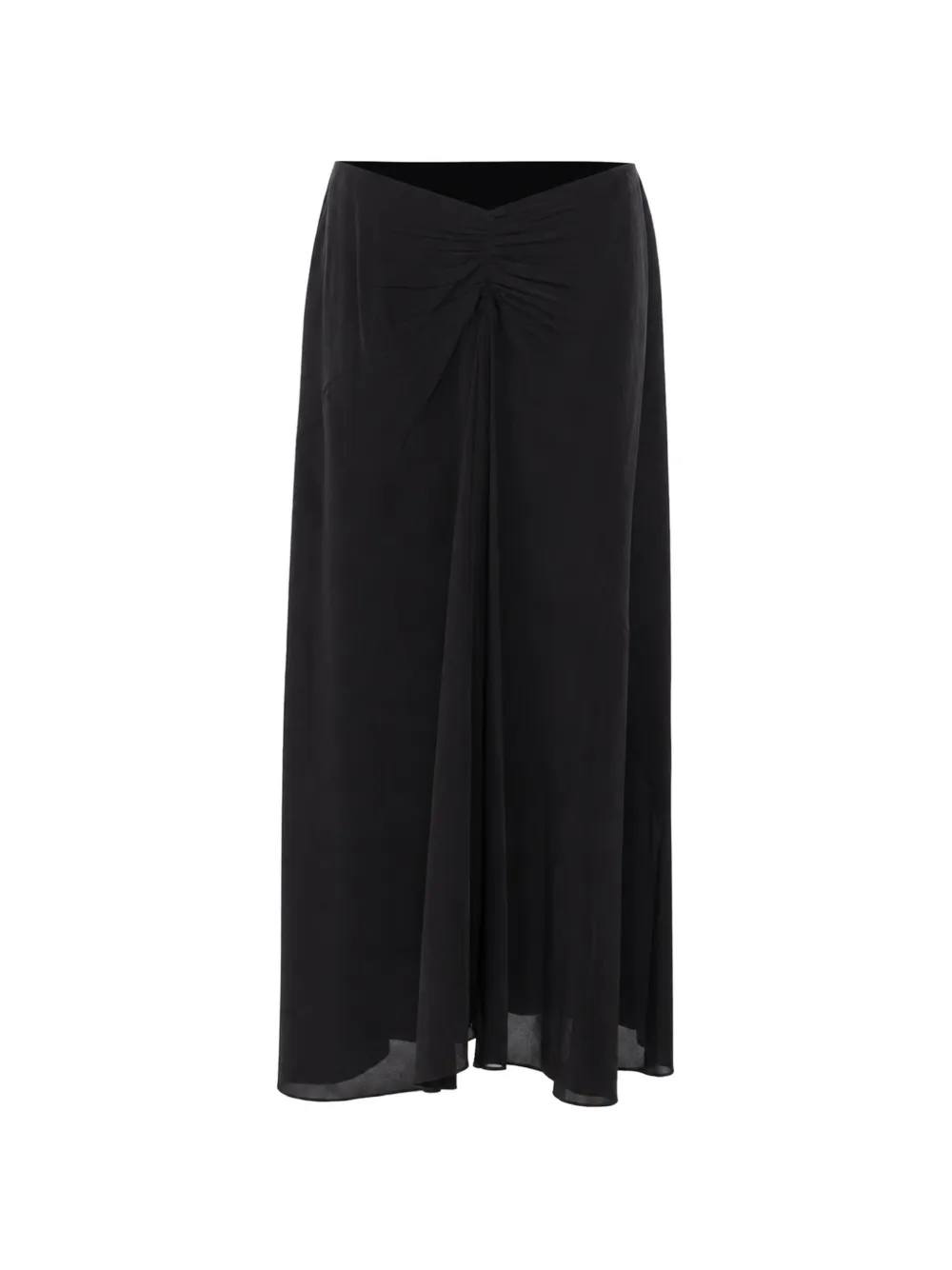 ISABEL MARANT Laren ruched skirt - Schwarz
