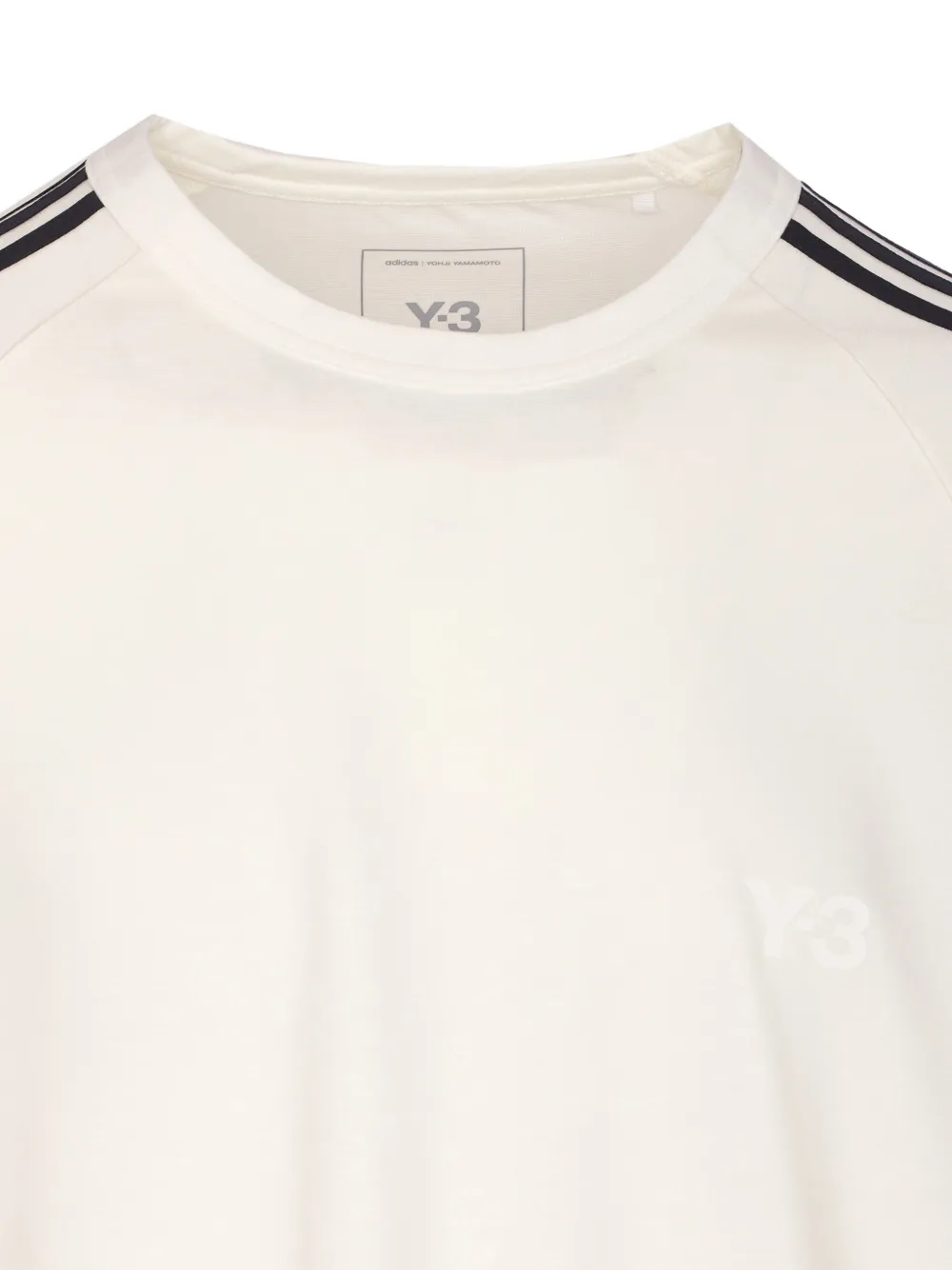 Y-3 short-sleeve 3-stripes T-shirt Beige