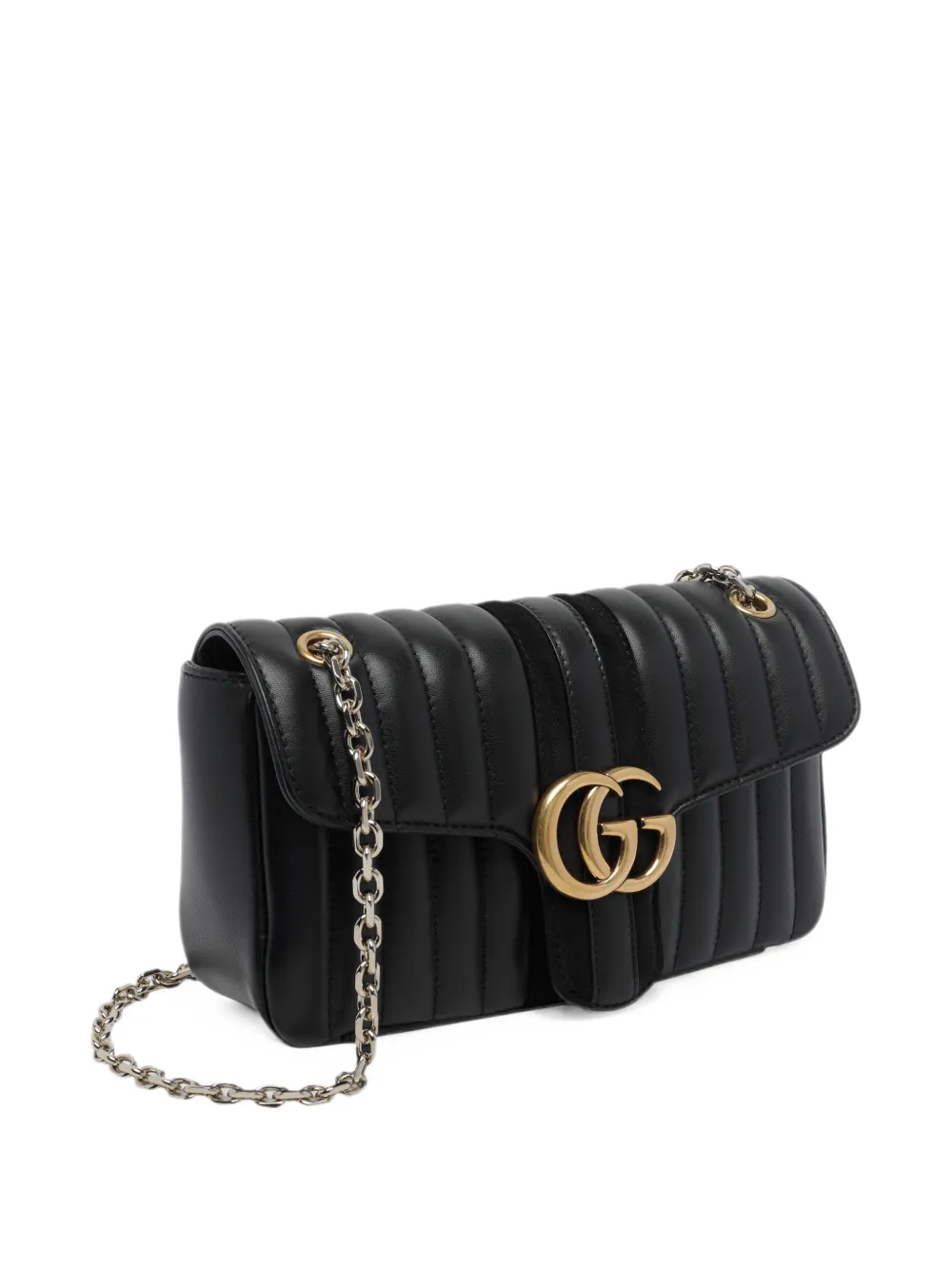 Gucci Jetset GG Marmont quilted leather shoulder bag Zwart