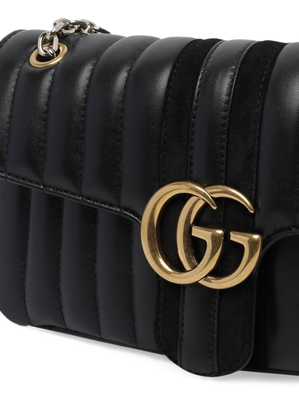 Gucci Jetset GG Marmont quilted leather shoulder bag Zwart
