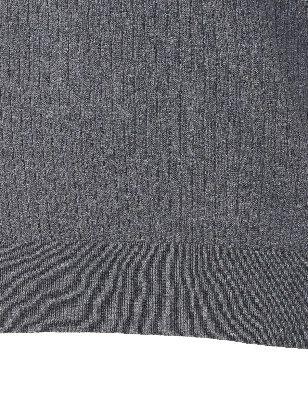 Brunello Cucinelli ribbed-knit cotton sweater Grijs