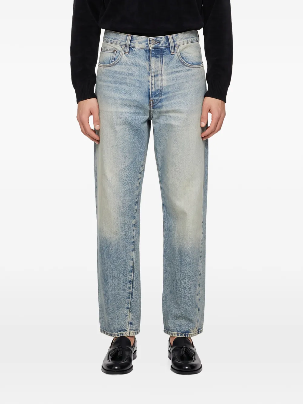 Sunflower twisted-seam wide-leg jeans Blauw