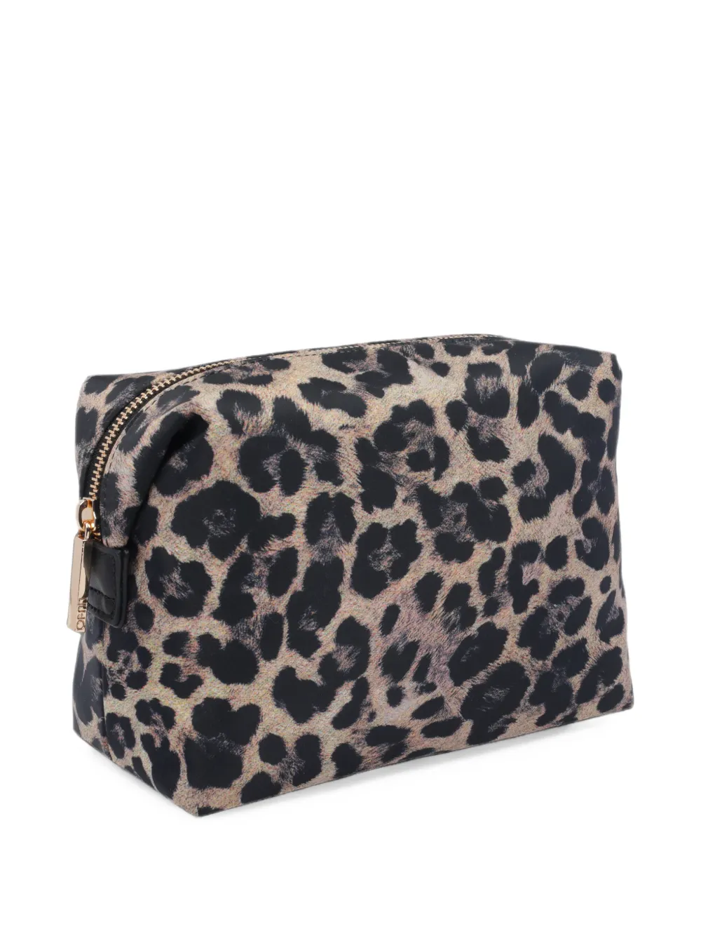 LIU JO beauty case in nylon animal-print Beige
