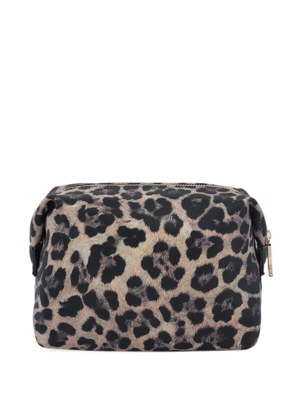 LIU JO beauty case in nylon animal-print Beige