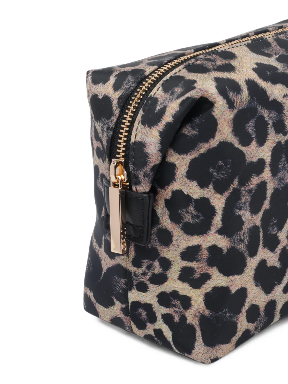LIU JO beauty case in nylon animal-print Beige