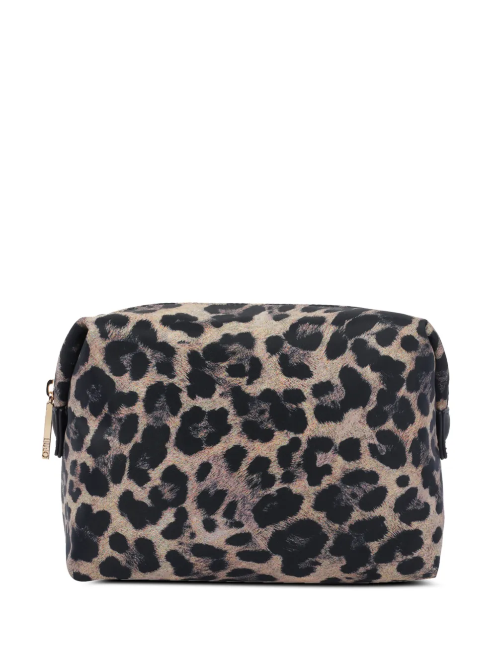 LIU JO beauty case in nylon animal-print - Toni neutri